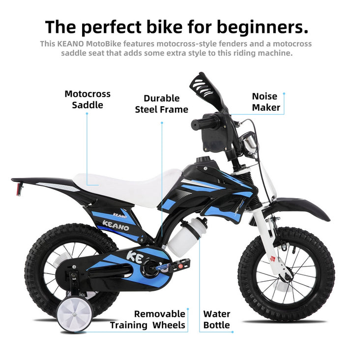 KEANO Motocross Style Kids Bike for Boys Girls KEANO