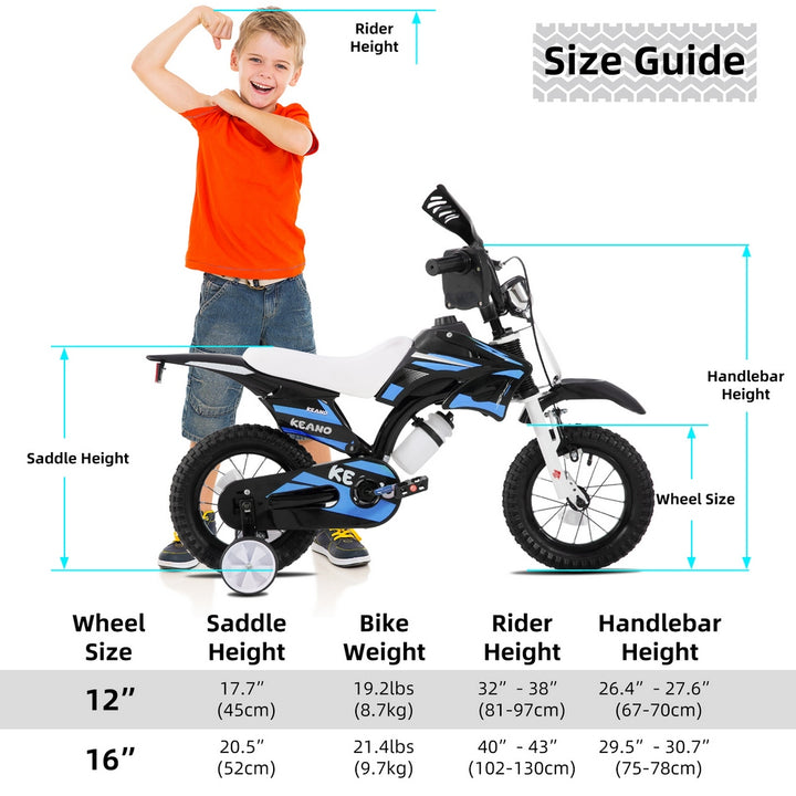 KEANO Motocross Style Kids Bike for Boys Girls KEANO