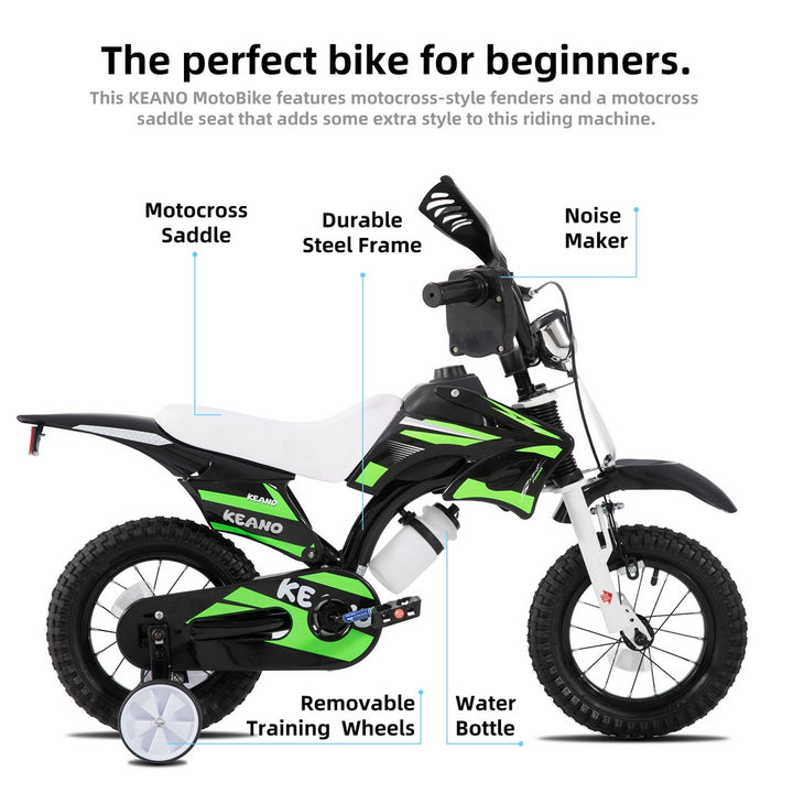 KEANO Motocross Style Kids Bike for Boys Girls KEANO