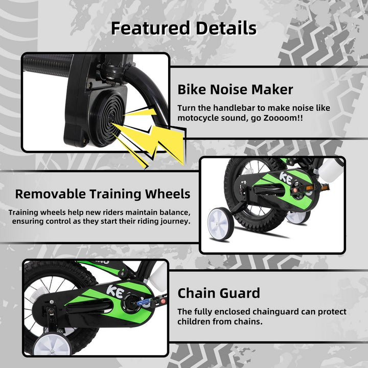 KEANO Motocross Style Kids Bike for Boys Girls KEANO