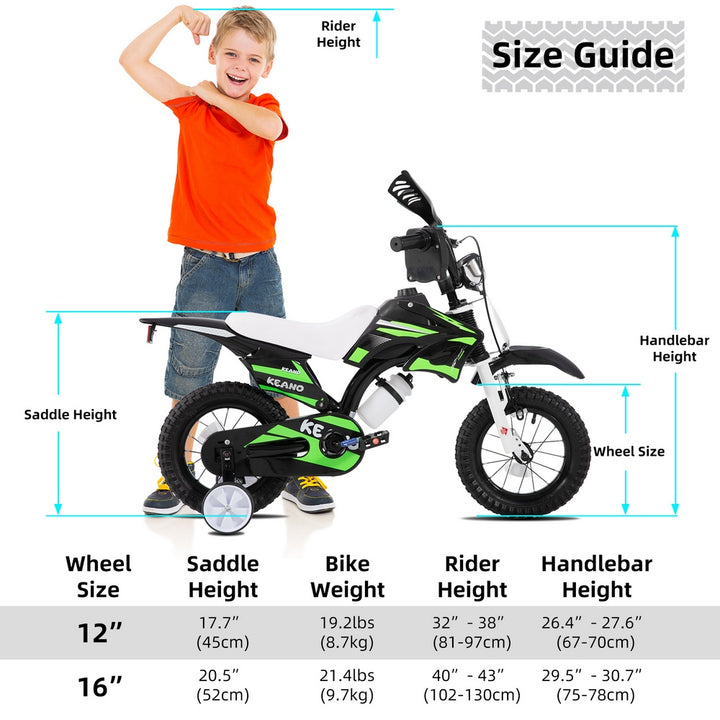 KEANO Motocross Style Kids Bike for Boys Girls KEANO