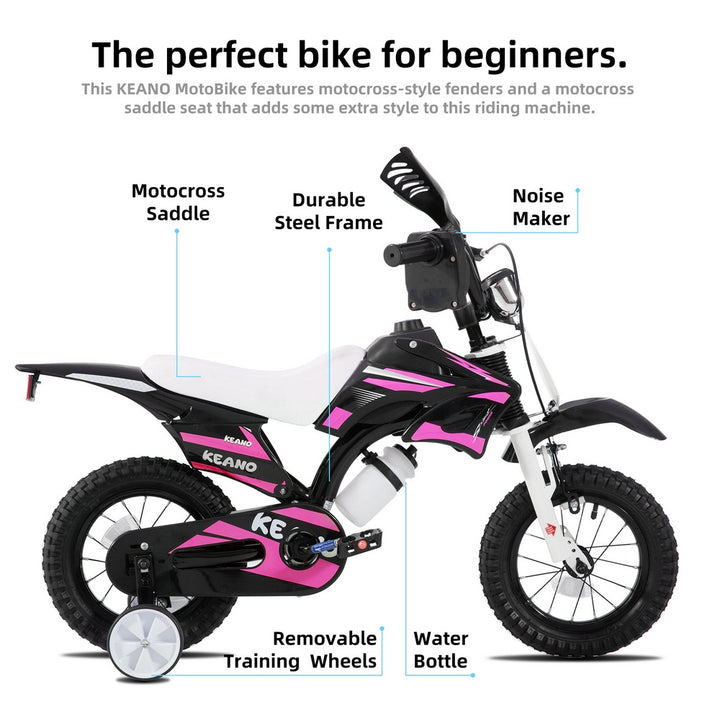 KEANO Motocross Style Kids Bike for Boys Girls KEANO