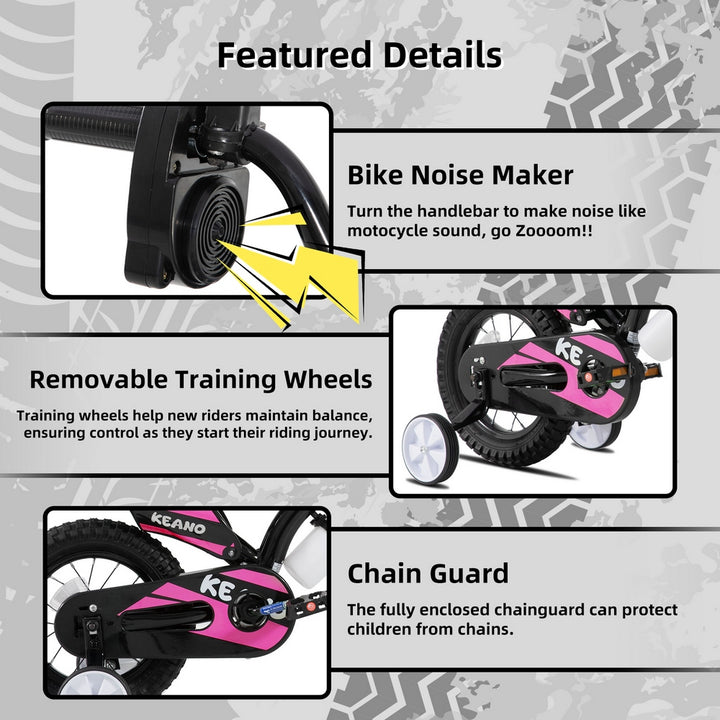 KEANO Motocross Style Kids Bike for Boys Girls KEANO