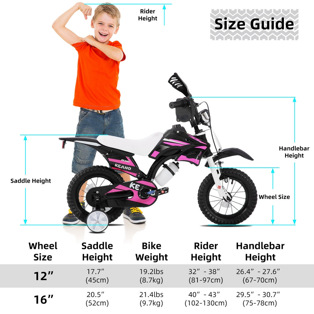 KEANO Motocross Style Kids Bike for Boys Girls KEANO