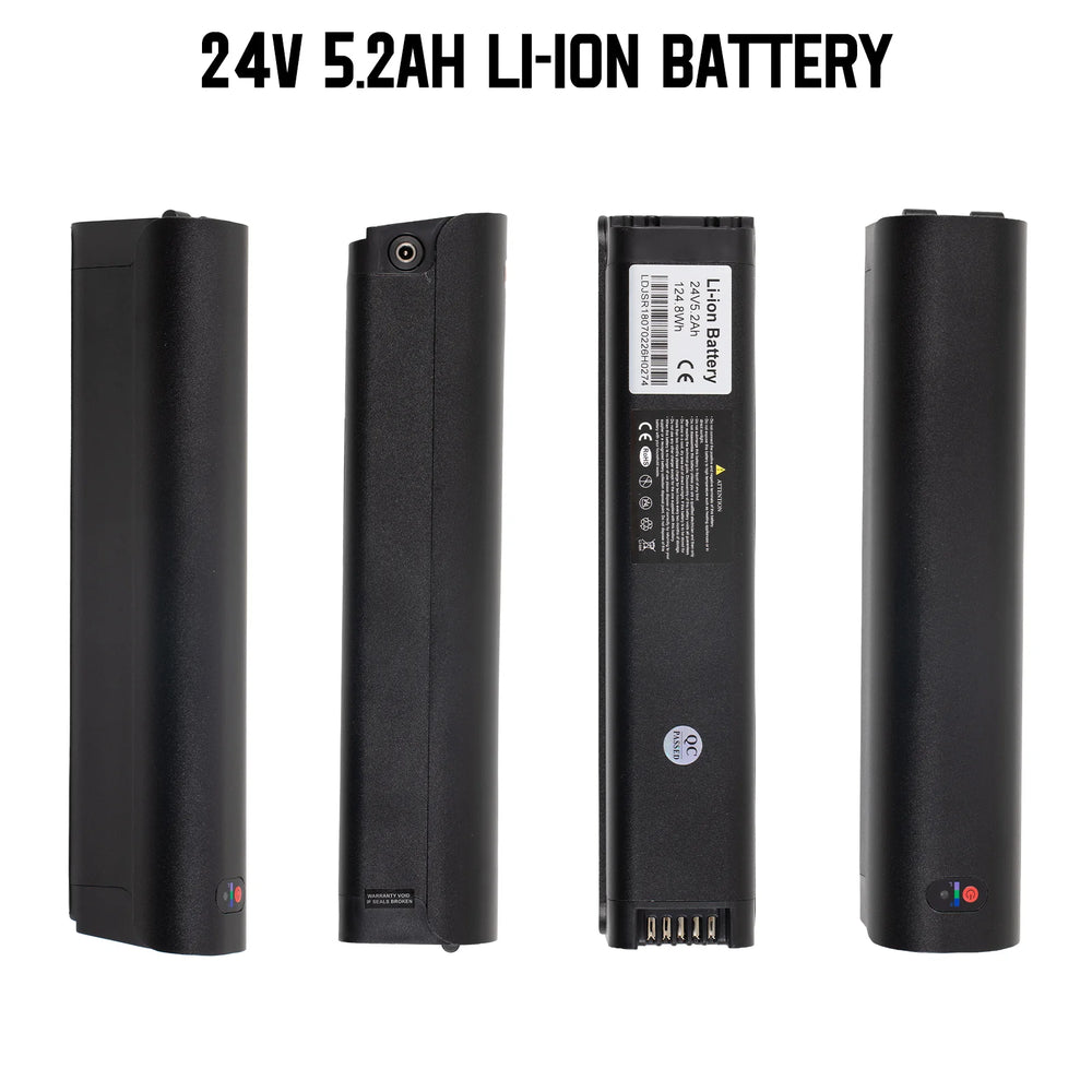 24V 5.2Ah Ebike Battery for JOYSTAR Glidex E-Bike, 24V Lithium Battery Pack JOYSTAR
