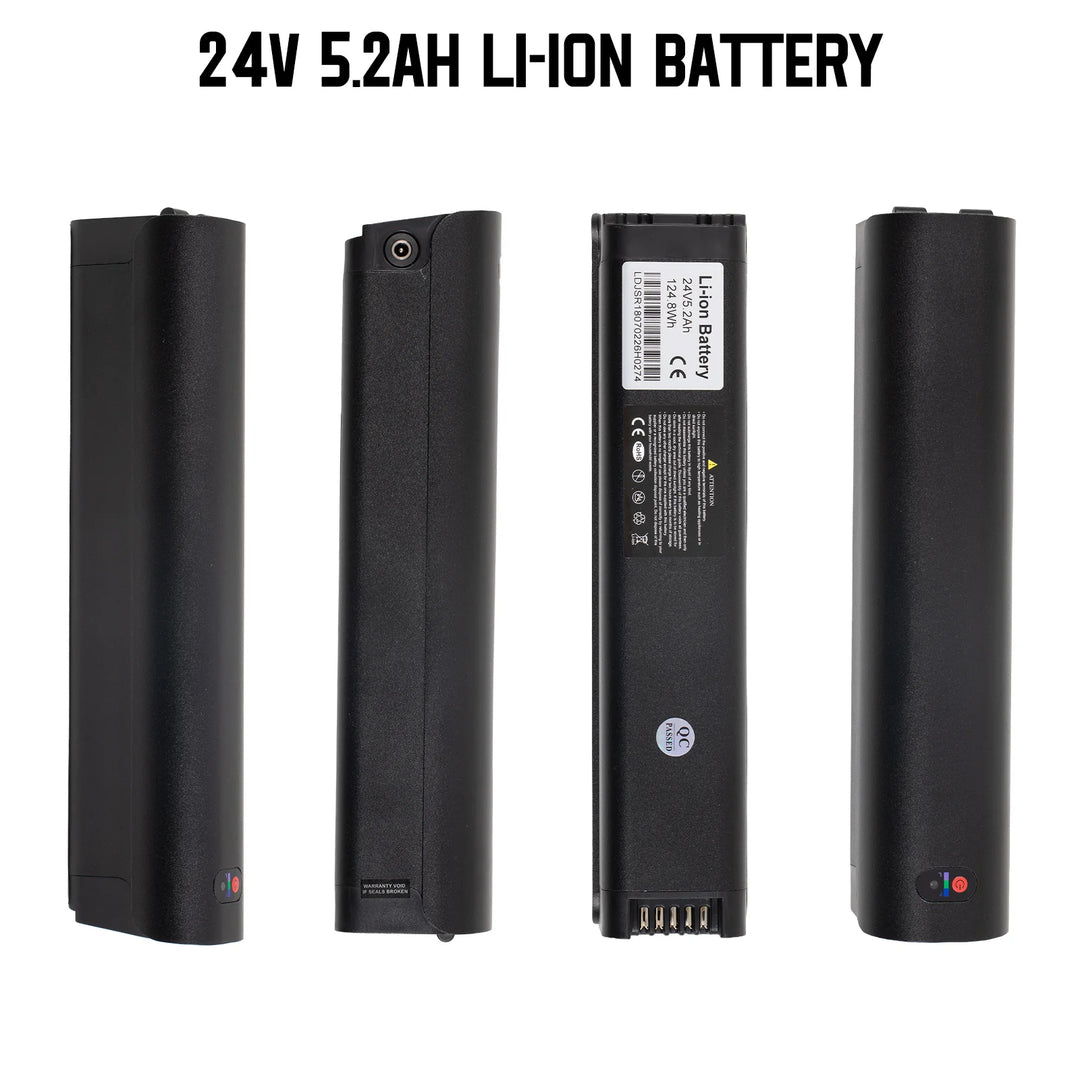 24V 5.2Ah Ebike Battery for JOYSTAR Glidex E-Bike, 24V Lithium Battery Pack JOYSTAR