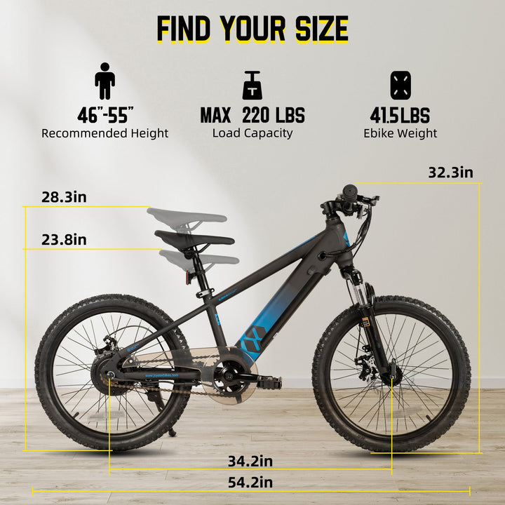 JOYSTAR 20 Inch Electric Bike for Kids & Teenagers JOYSTAR