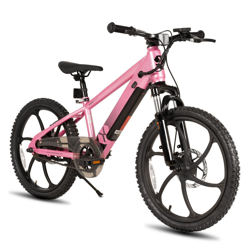 kinderfahrrad e bike JOYSTAR Starmoto 20 Inch Electric Bike for Kids & Teenagers Green / Spoked Wheels-20"