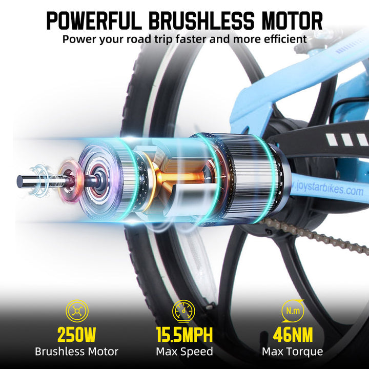 JOYSTAR Radspur 20 Inch Kids Electric Bike Perfect for Ages 7+ JOYSTAR