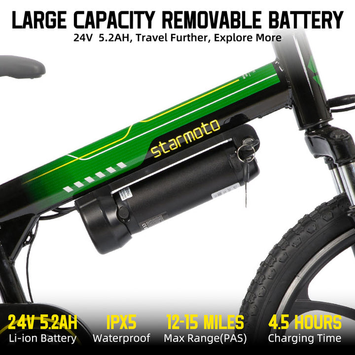 JOYSTAR Radspur 20 Inch Kids Electric Bike Perfect for Ages 7+ JOYSTAR