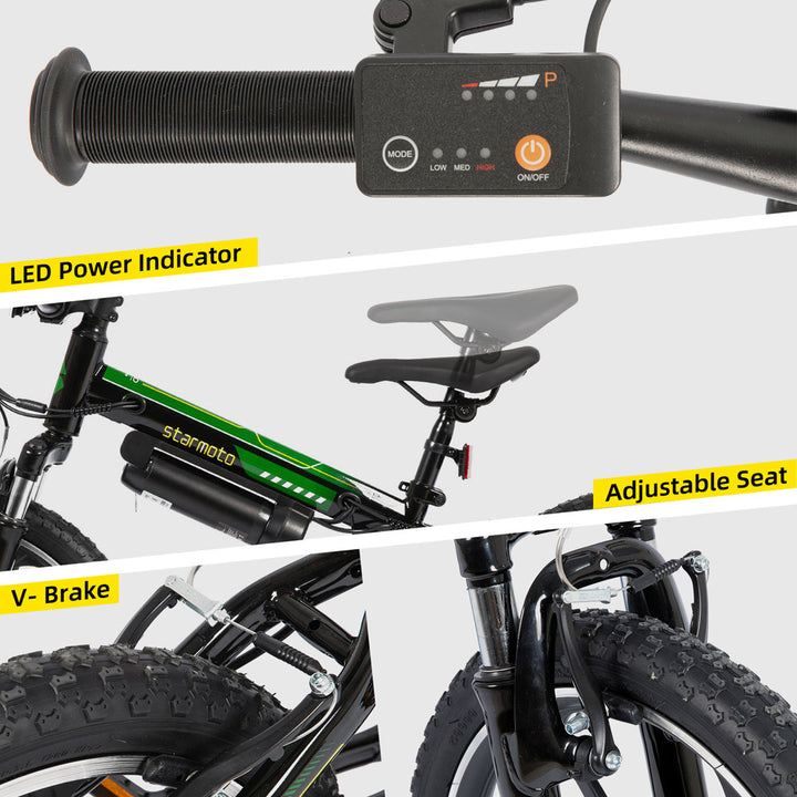 JOYSTAR Radspur 20 Inch Kids Electric Bike Perfect for Ages 7+ JOYSTAR