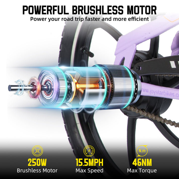 JOYSTAR Radspur 20 Inch Kids Electric Bike Perfect for Ages 7+ JOYSTAR