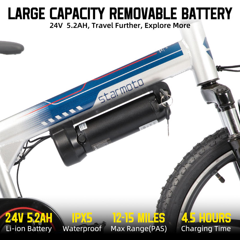 JOYSTAR Radspur 20 Inch Kids Electric Bike Perfect for Ages 7+ JOYSTAR