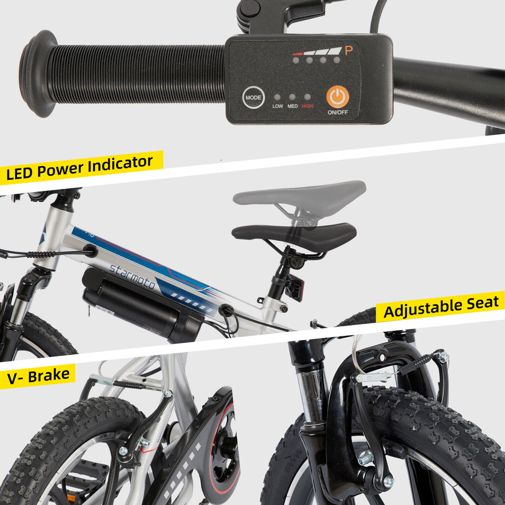 JOYSTAR Radspur 20 Inch Kids Electric Bike Perfect for Ages 7+ JOYSTAR