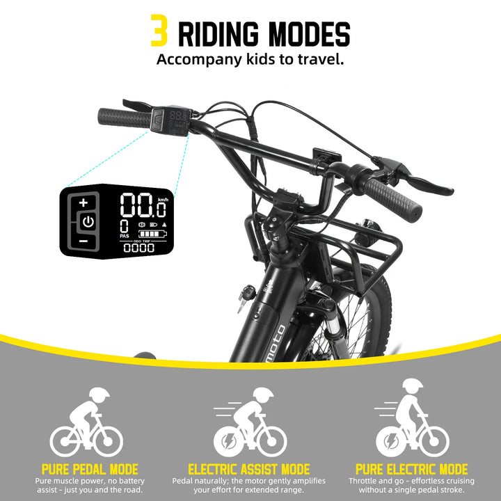 JOYSTAR STARMOTO Lumation 20 Inch Electric Bike for Teenagers & Adults