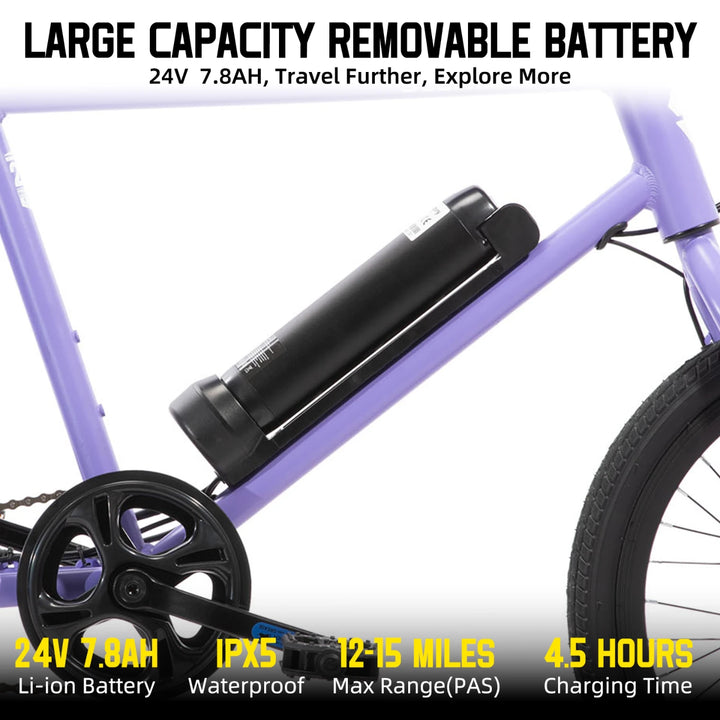 STARMOTO Richmond 20 Inch Kids Electric Bike JOYSTAR