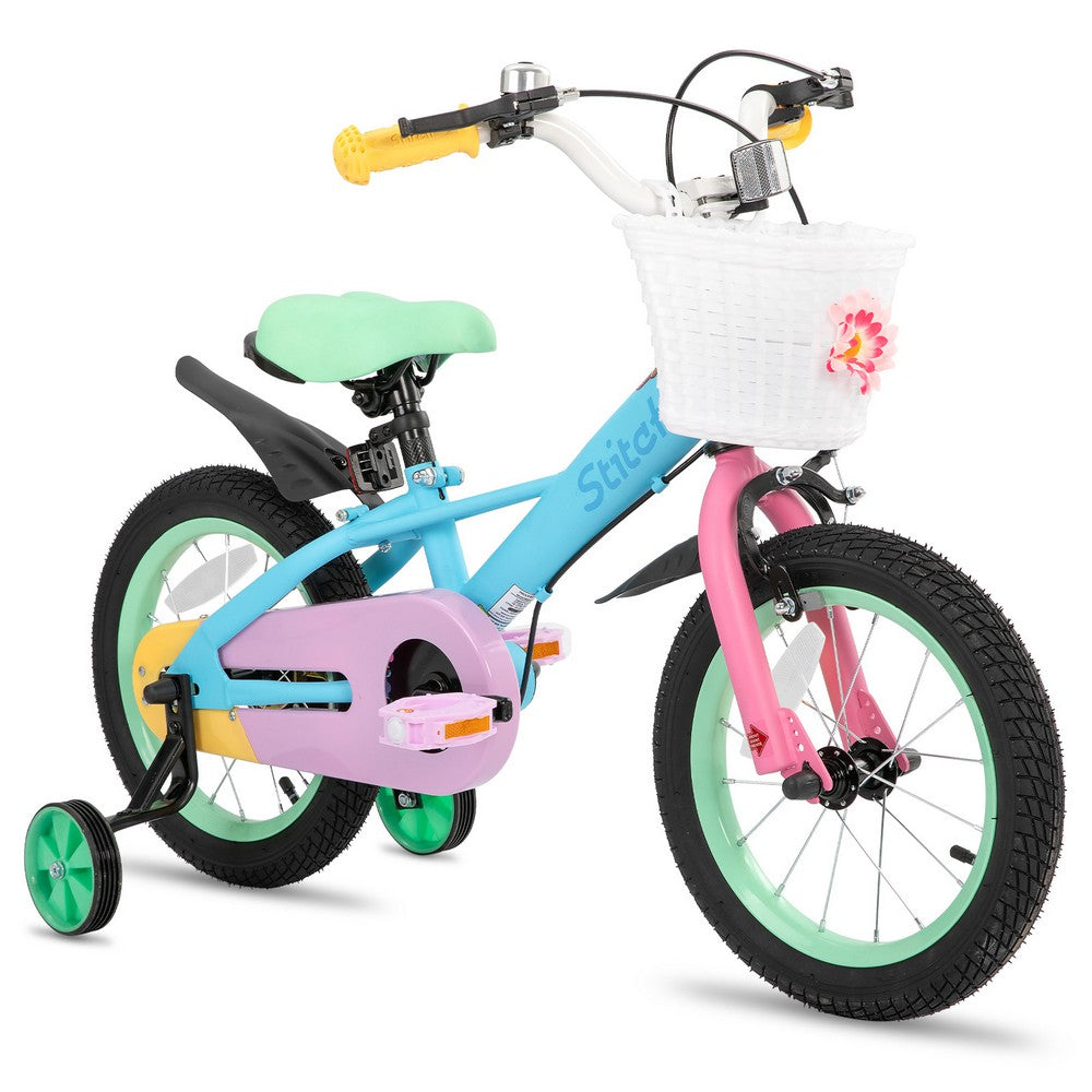 JOYSTAR Macarons Rainbow Girls Bike for 3-7 Years UK - JOYSTARBIKE