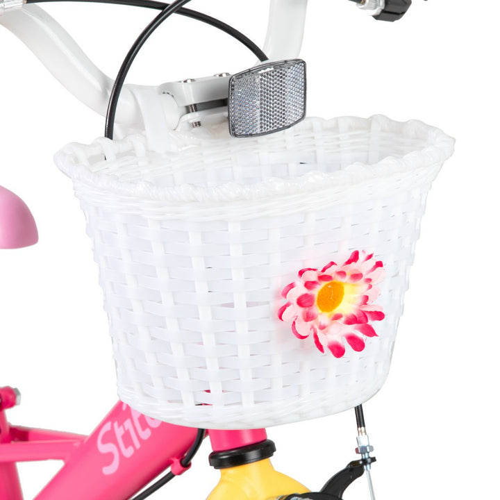 JOYSTAR Macarons Rainbow Girls Bike for 3-7 Years Dual Handbrake