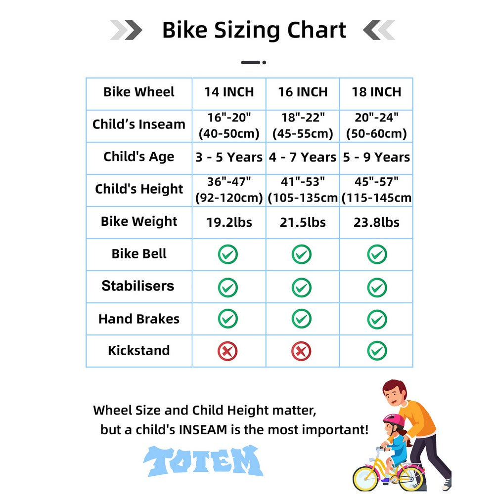 JOYSTAR Stitch Kids Bike for 2-9 Years Old Boys Girls UK