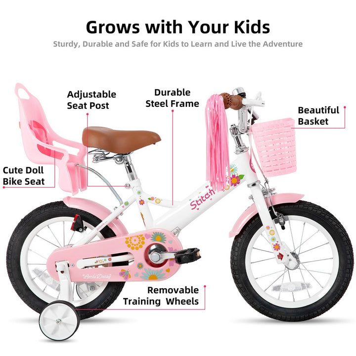 STITCH Little Daisy Girls Bike with Dual Handbrake JOYSTAR