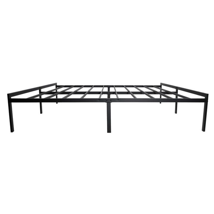 KEANO Black Bed Frame, Heavy Duty Durable Metal Platform with Sturdy Steel Slats, 12.4 Inch Large Underbed Storage Space, No Box Spring Needed, Easy to Assembly, Noise Free - JOYSTARBIKE