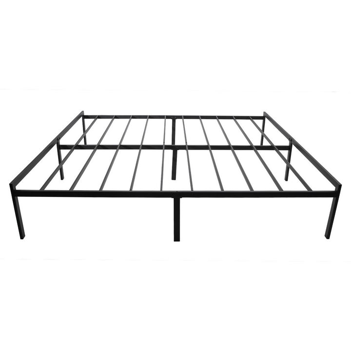 KEANO Black Bed Frame, Heavy Duty Durable Metal Platform with Sturdy Steel Slats, 12.4 Inch Large Underbed Storage Space, No Box Spring Needed, Easy to Assembly, Noise Free - JOYSTARBIKE