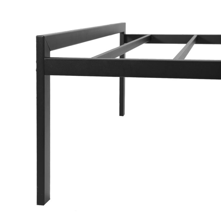 KEANO Black Bed Frame, Heavy Duty Durable Metal Platform with Sturdy Steel Slats, 12.4 Inch Large Underbed Storage Space, No Box Spring Needed, Easy to Assembly, Noise Free - JOYSTARBIKE