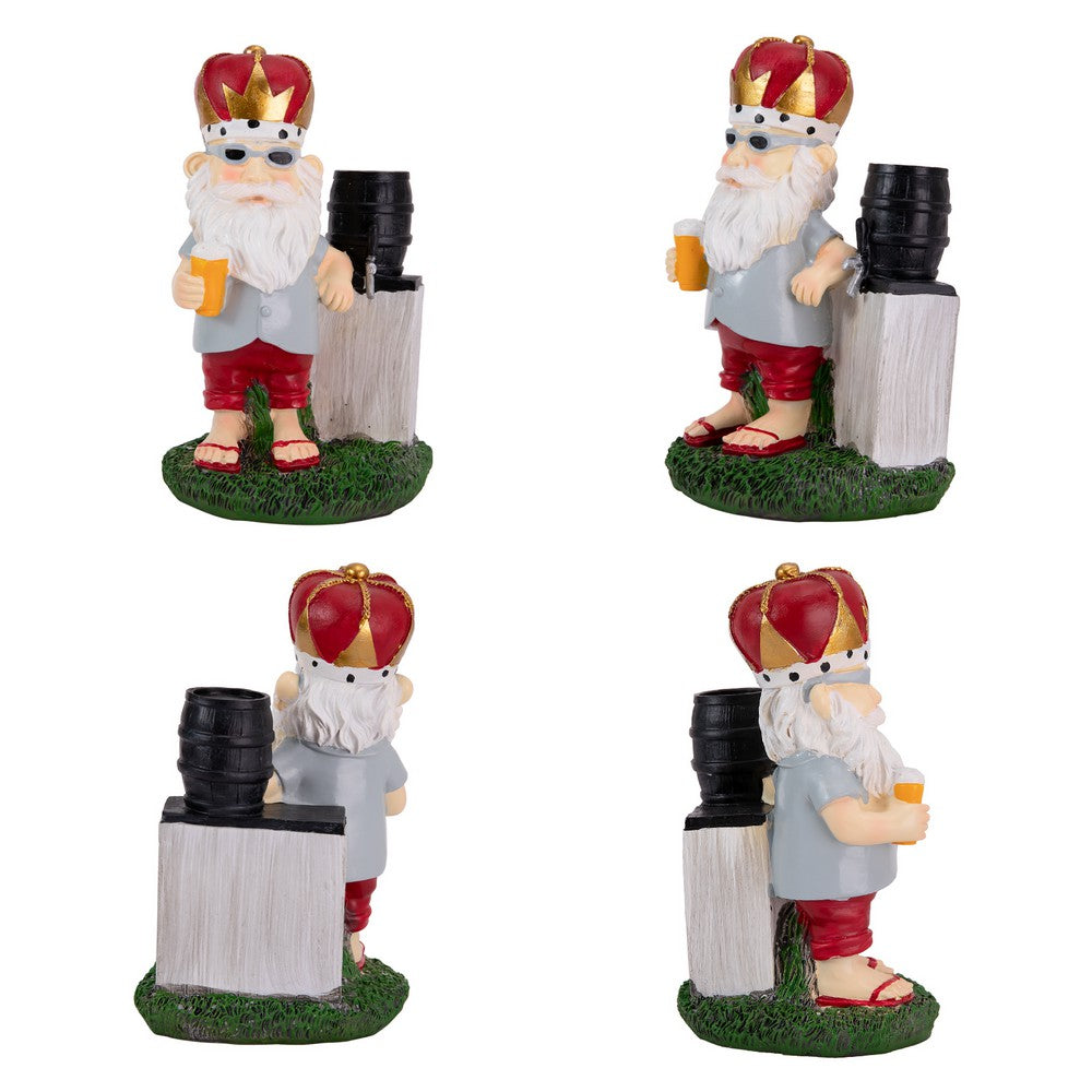KEANO Garden Gnome Riding Motorcycle Funny Outdoor Statue Gnome Decoration Indoor Outdoor Lawn Figurines for Home Yard Garden KEANO