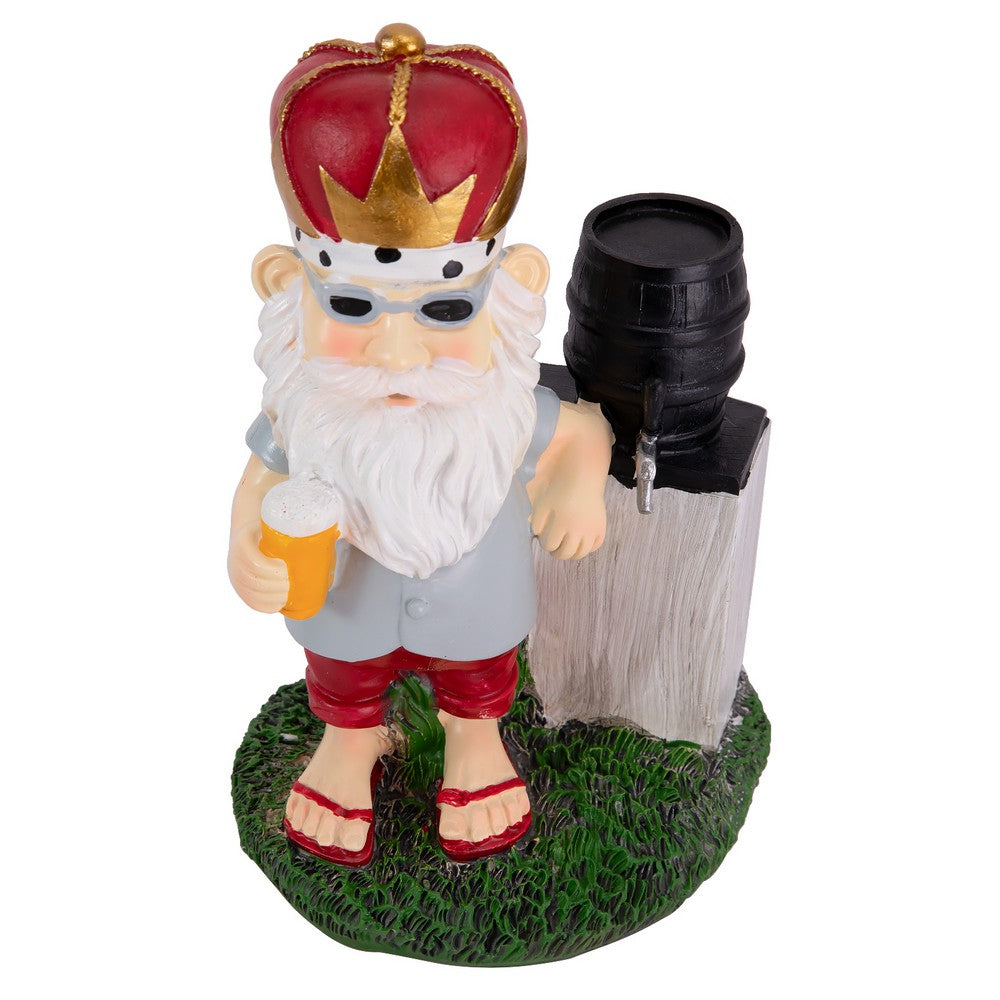 KEANO Garden Gnome Riding Motorcycle Funny Outdoor Statue Gnome Decoration Indoor Outdoor Lawn Figurines for Home Yard Garden KEANO