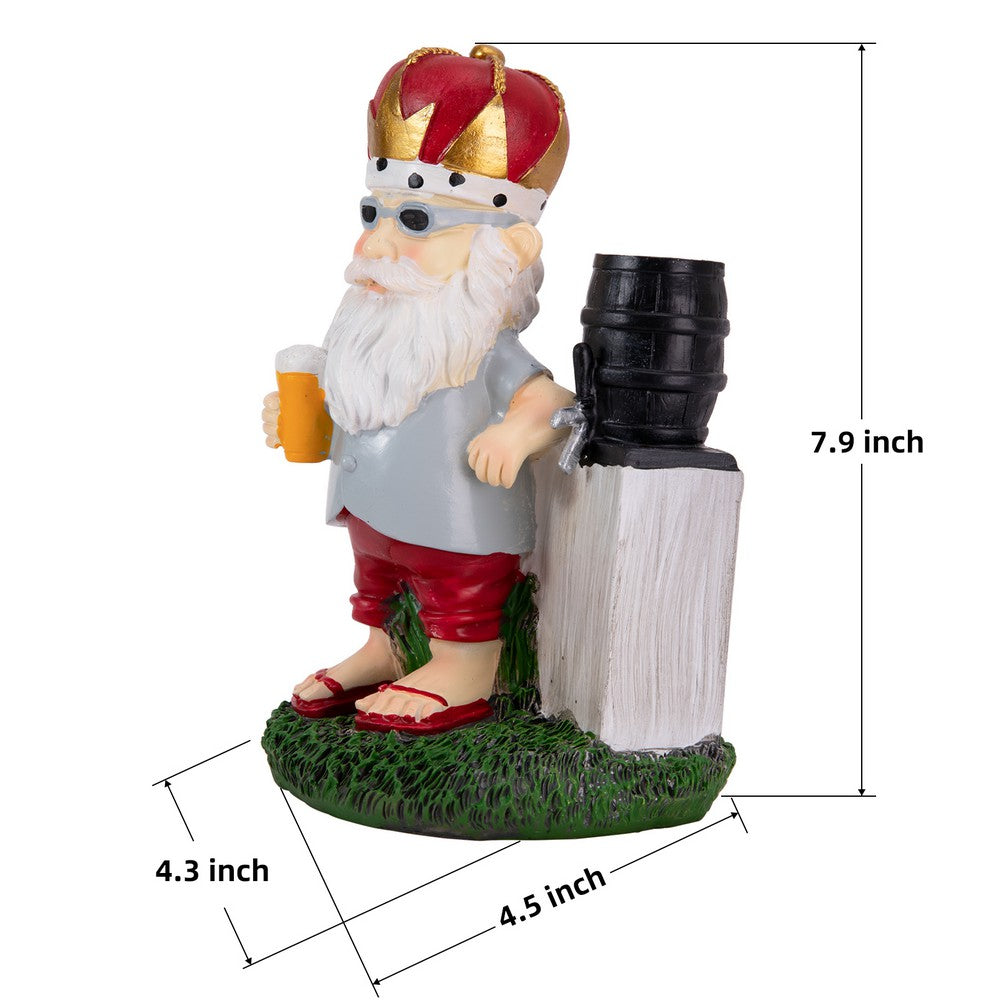 KEANO Garden Gnome Riding Motorcycle Funny Outdoor Statue Gnome Decoration Indoor Outdoor Lawn Figurines for Home Yard Garden KEANO