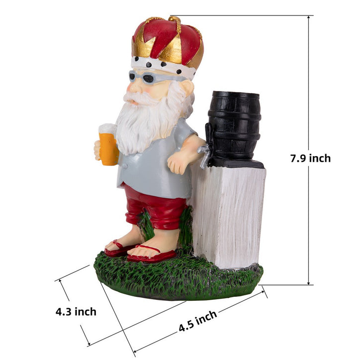 KEANO Garden Gnome Riding Motorcycle Funny Outdoor Statue Gnome Decoration Indoor Outdoor Lawn Figurines for Home Yard Garden KEANO