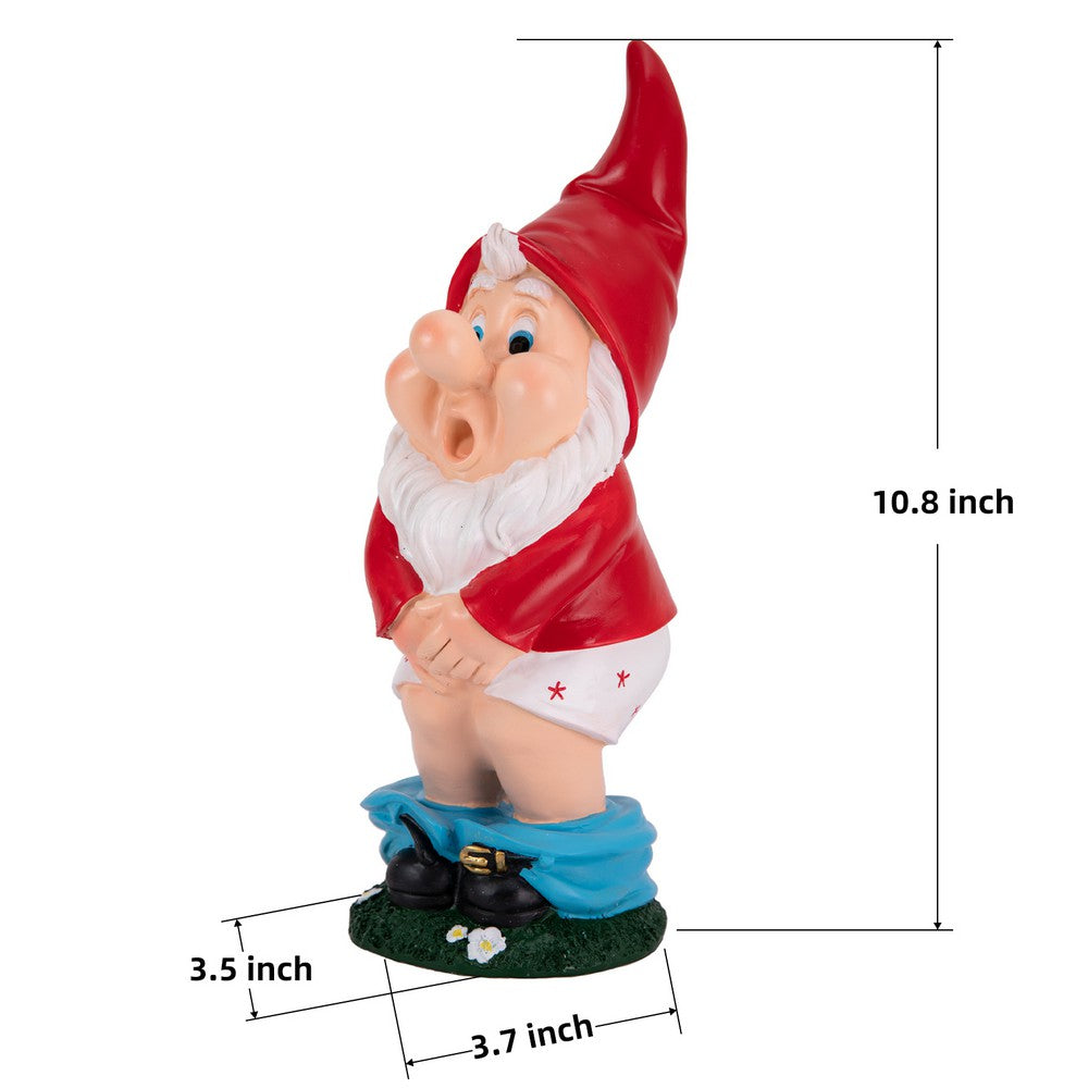 KEANO Garden Gnome Riding Motorcycle Funny Outdoor Statue Gnome Decoration Indoor Outdoor Lawn Figurines for Home Yard Garden KEANO