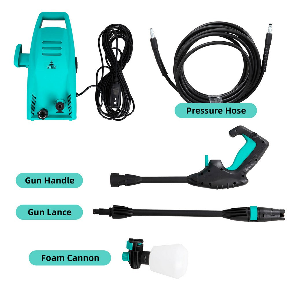 KEANO Electric Pressure Washer 1500PSI Max 1.2 GPM/1800PSI Max 2.0 GPM Electric Power Washer with Soap Tank, 16.4 Foot Hose & 20 Foot Power Cord, Car Wash Machine Ideal Cleaning for Garden, Fence, Home Use - JOYSTARBIKE