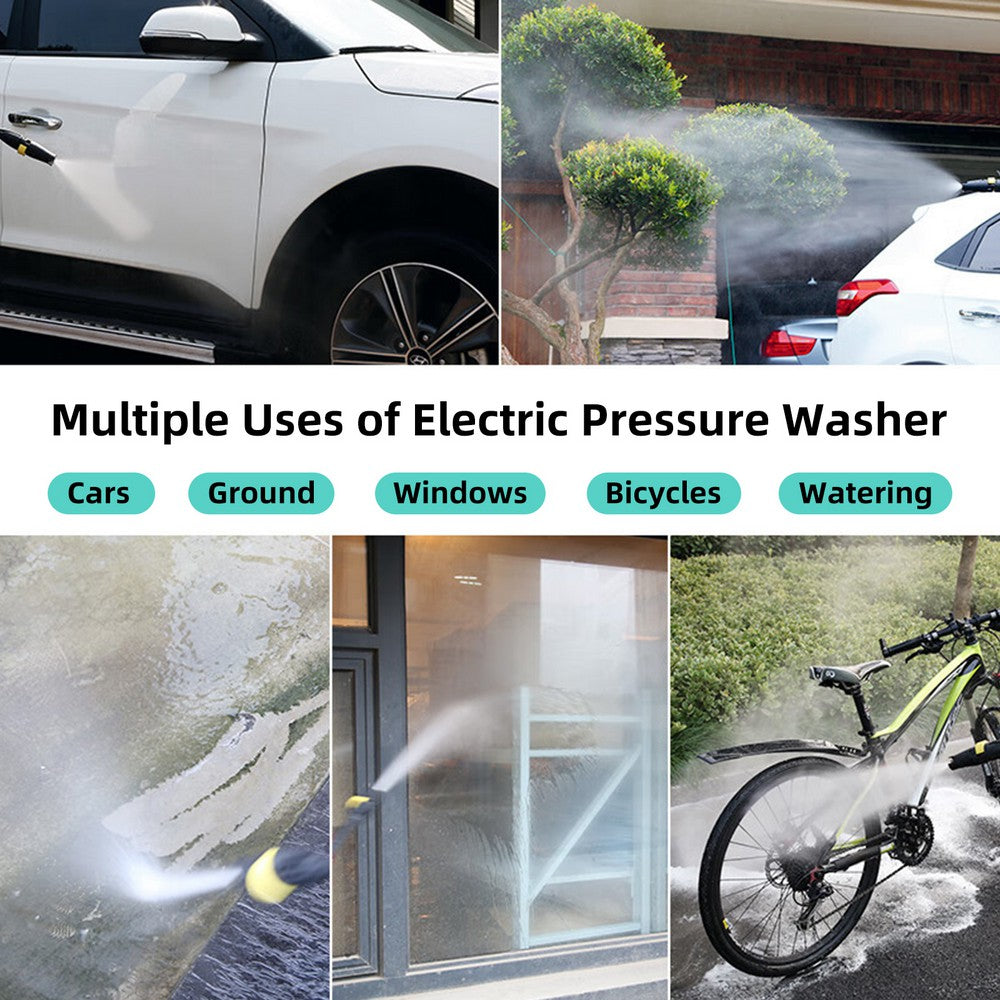 KEANO Electric Pressure Washer 1500PSI Max 1.2 GPM/1800PSI Max 2.0 GPM Electric Power Washer with Soap Tank, 16.4 Foot Hose & 20 Foot Power Cord, Car Wash Machine Ideal Cleaning for Garden, Fence, Home Use - JOYSTARBIKE