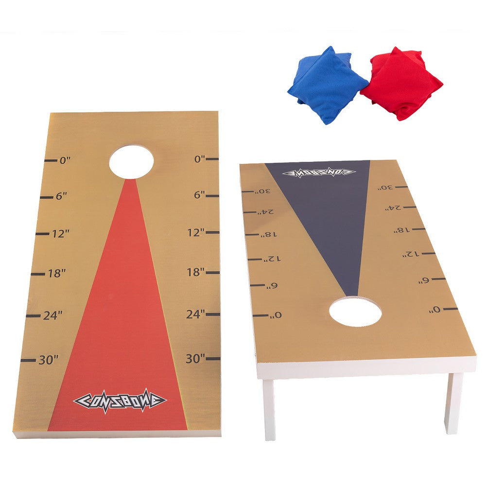 KEANO Cornhole Board Set - 2'x1' or 4'x2' Game Boards Corn Hole Toss Game, Includes Carrying Case and 8 Bean Bags Perfect for Outdoor and Indoor Play Holiday Party - JOYSTARBIKE