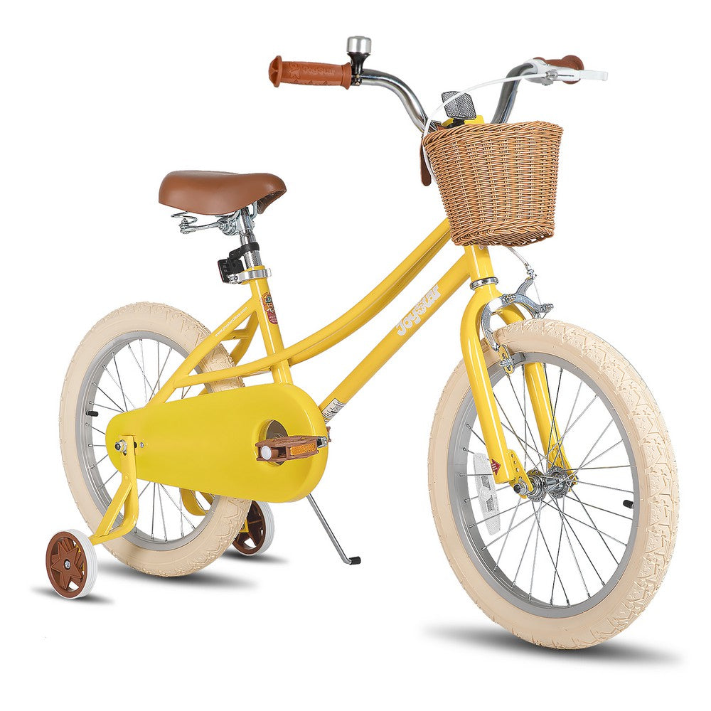 JOYSTAR Fantasy 18 Inch Girls Bike for Ages 5-8, Yellow JOYSTAR