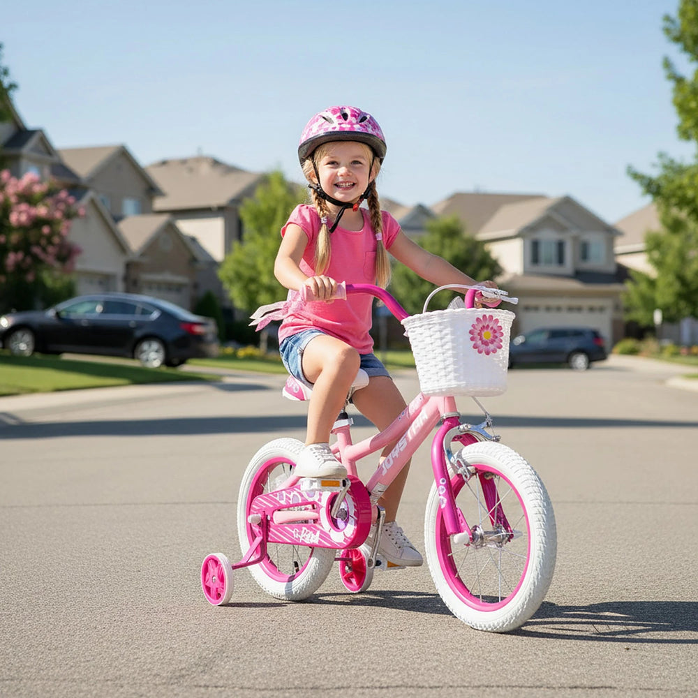 JOYSTAR Petal Girls Bike for Toddlers & Kids with Training Wheels JOYSTAR