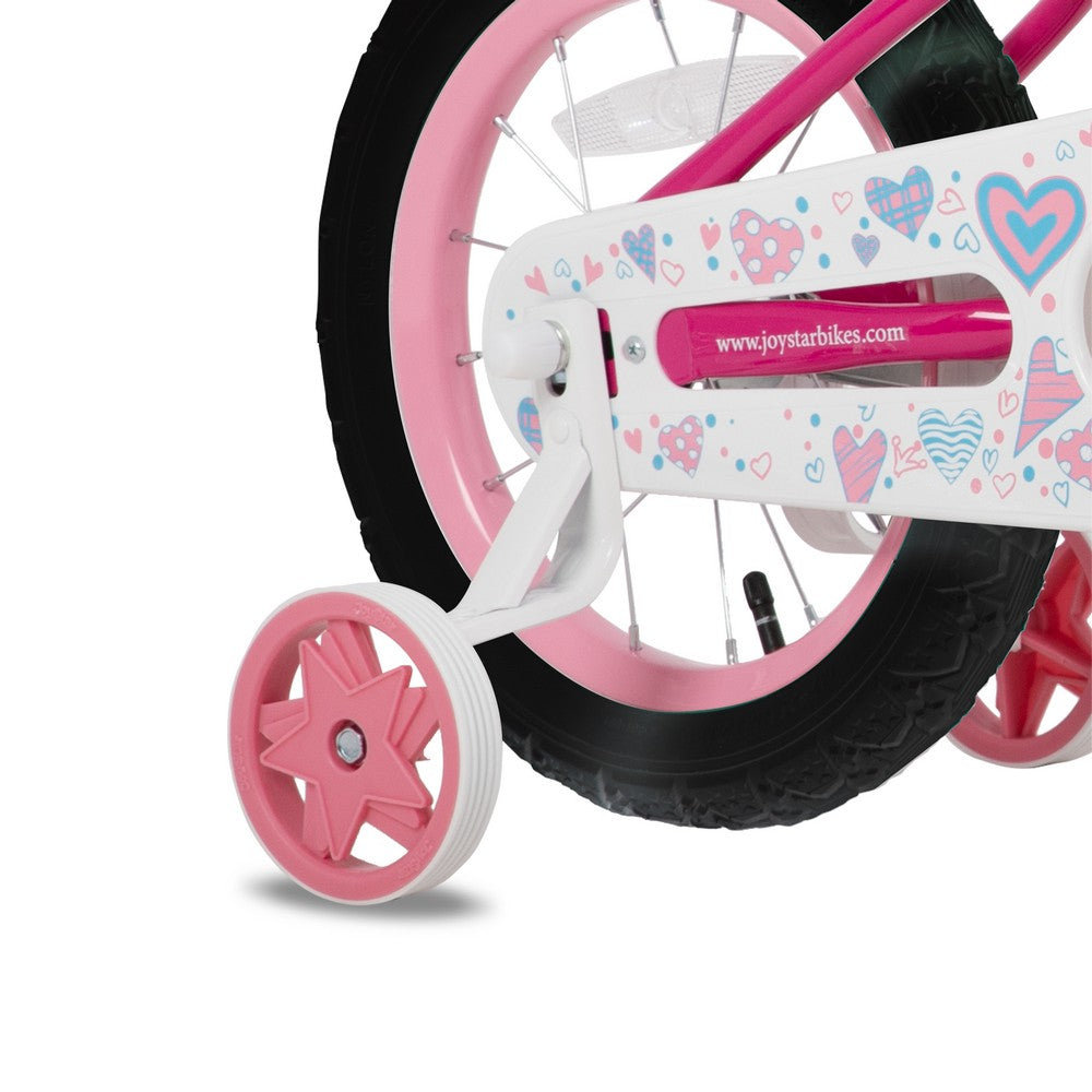 JOYSTAR Angel Girls Bike with Training Wheels & Basket