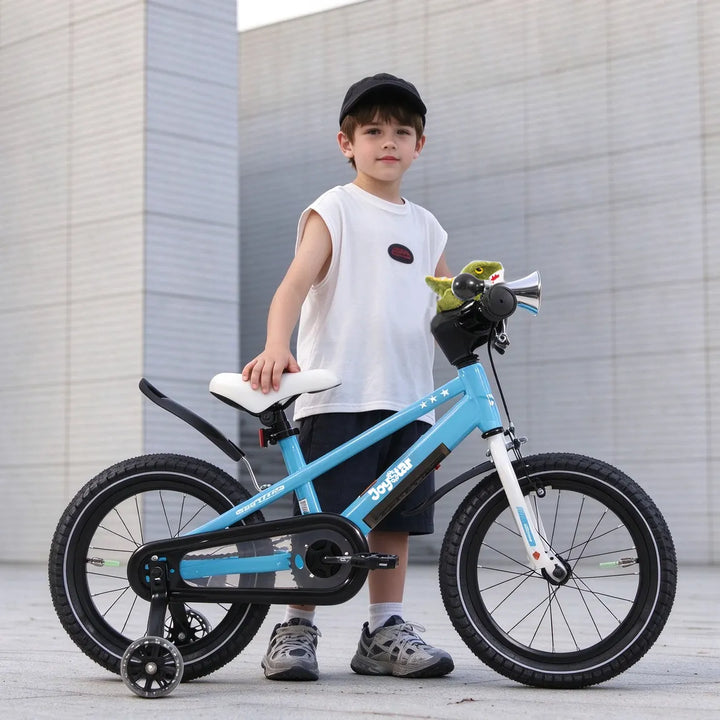 JOYSTAR Vellux Light Up 12 16 20 Inch Kids Bike with Training Wheels
