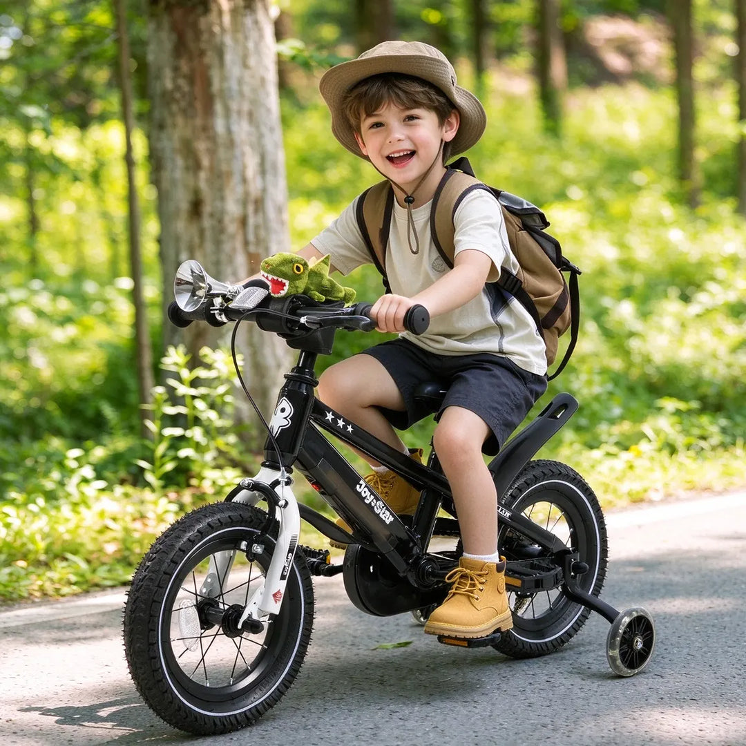 JOYSTAR Vellux Light Up 12 16 20 Inch Kids Bike with Training Wheels