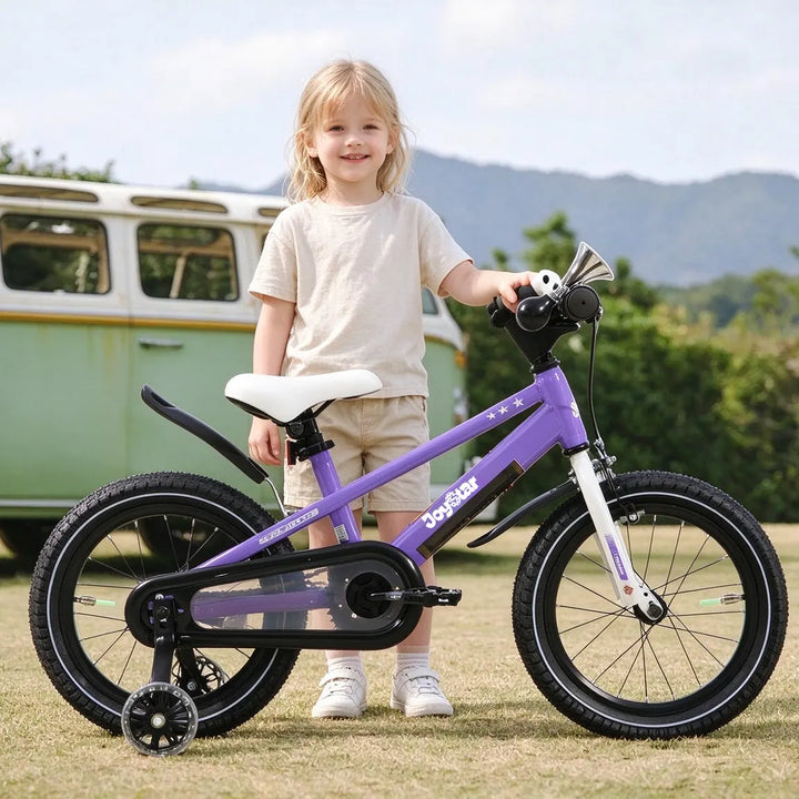 JOYSTAR Vellux Light Up 12 16 20 Inch Kids Bike with Training Wheels