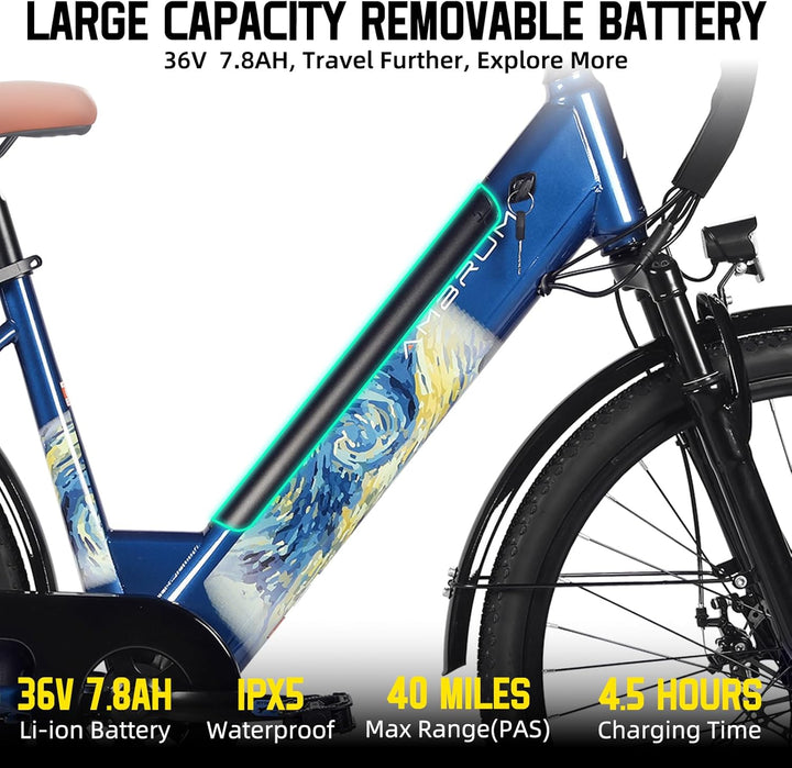 JOYSTAR 26 Inch Electric Bike for Adults & Teenagers JOYSTAR