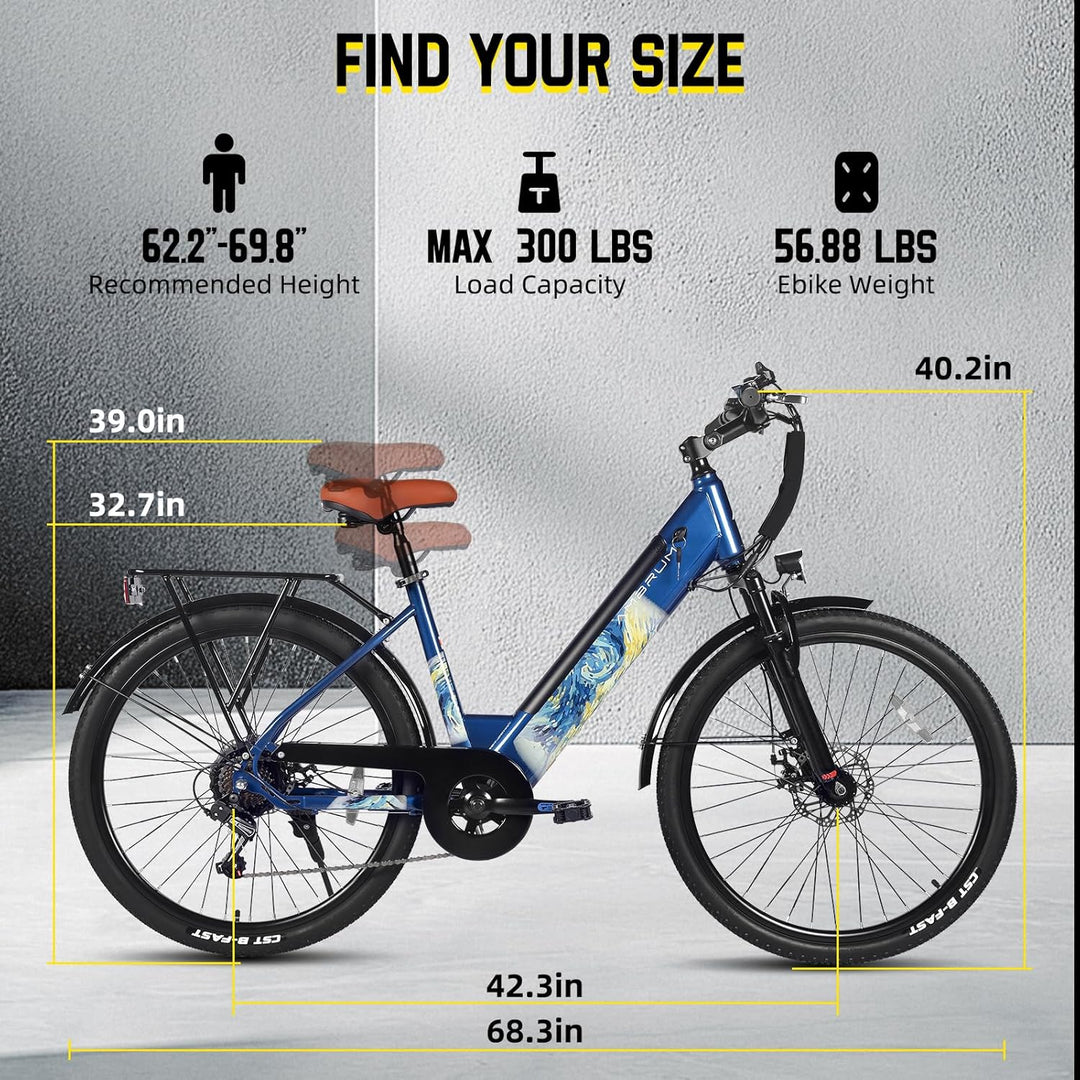 JOYSTAR 26 Inch Electric Bike for Adults & Teenagers JOYSTAR 26 Inch Electric Bike for Adults & Teenagers