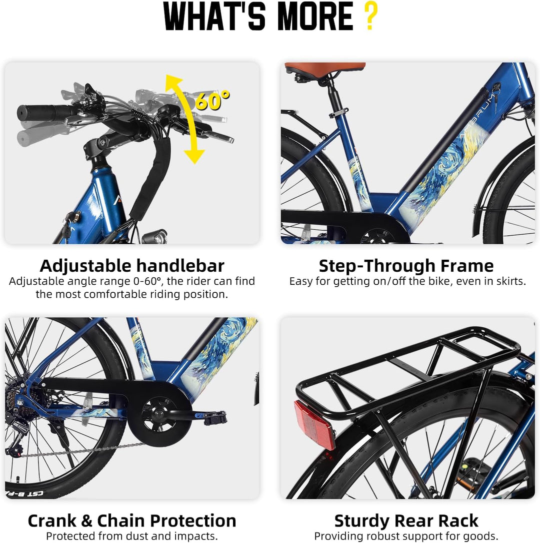 electric support bicycle JOYSTAR 26 Inch Electric Bike for Adults & Teenagers