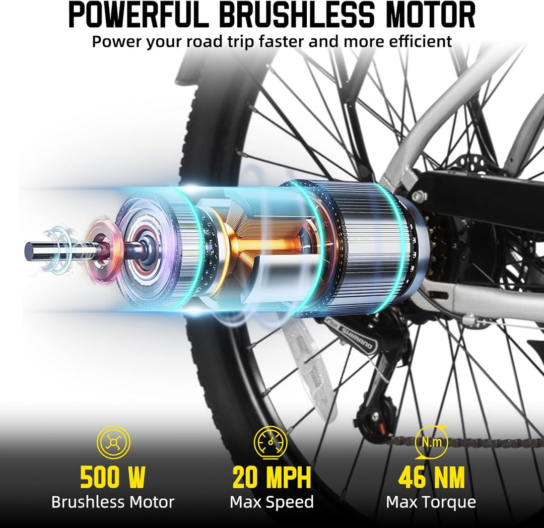 JOYSTAR 26 Inch Electric Bike for Adults & Teenagers JOYSTAR