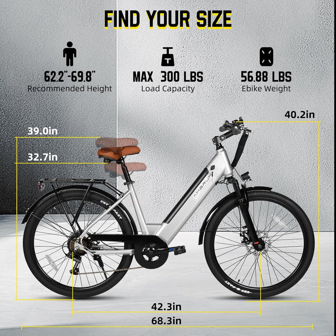 JOYSTAR 26 Inch Electric Bike for Adults & Teenagers JOYSTAR