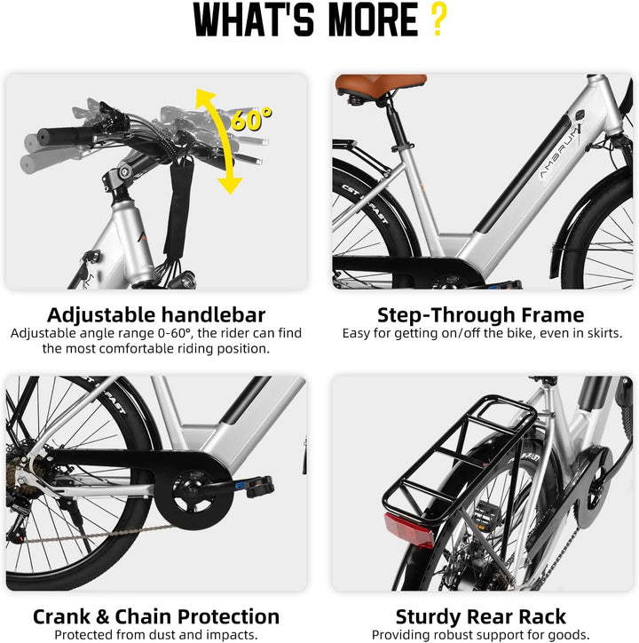 JOYSTAR 26 Inch Electric Bike for Adults & Teenagers JOYSTAR