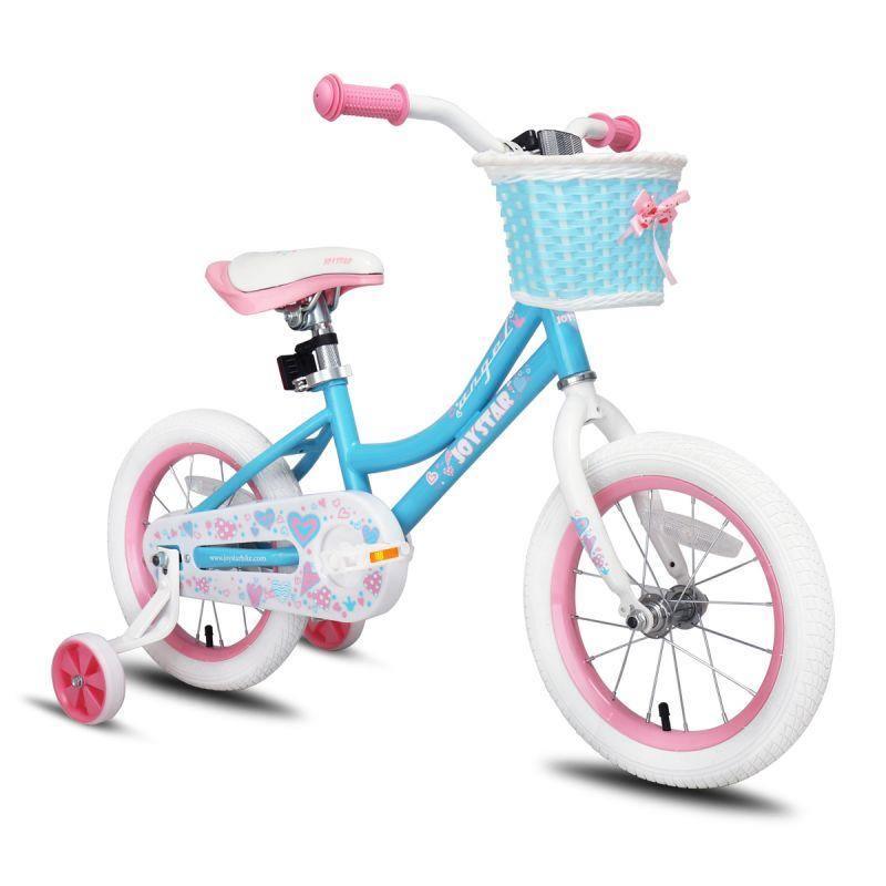 JOYSTAR Angel Girls Bike with Training Wheels & Basket CA - JOYSTARBIKE