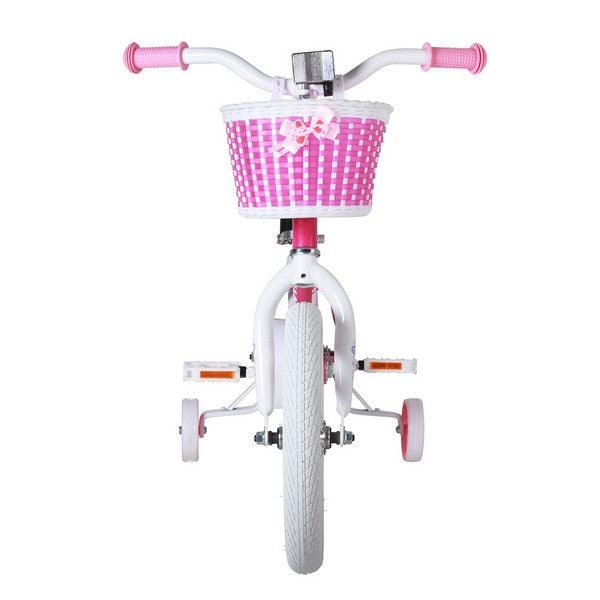 JOYSTAR Angel Girls Bike with Training Wheels & Basket CA - JOYSTARBIKE