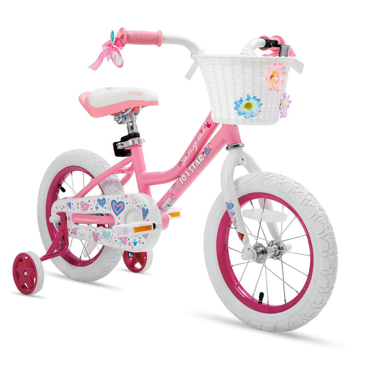 JOYSTAR Angel Girls Bike with Training Wheels & Basket CA - JOYSTARBIKE